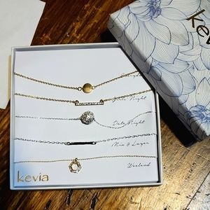 Kevia Frederick 5 piece necklace set